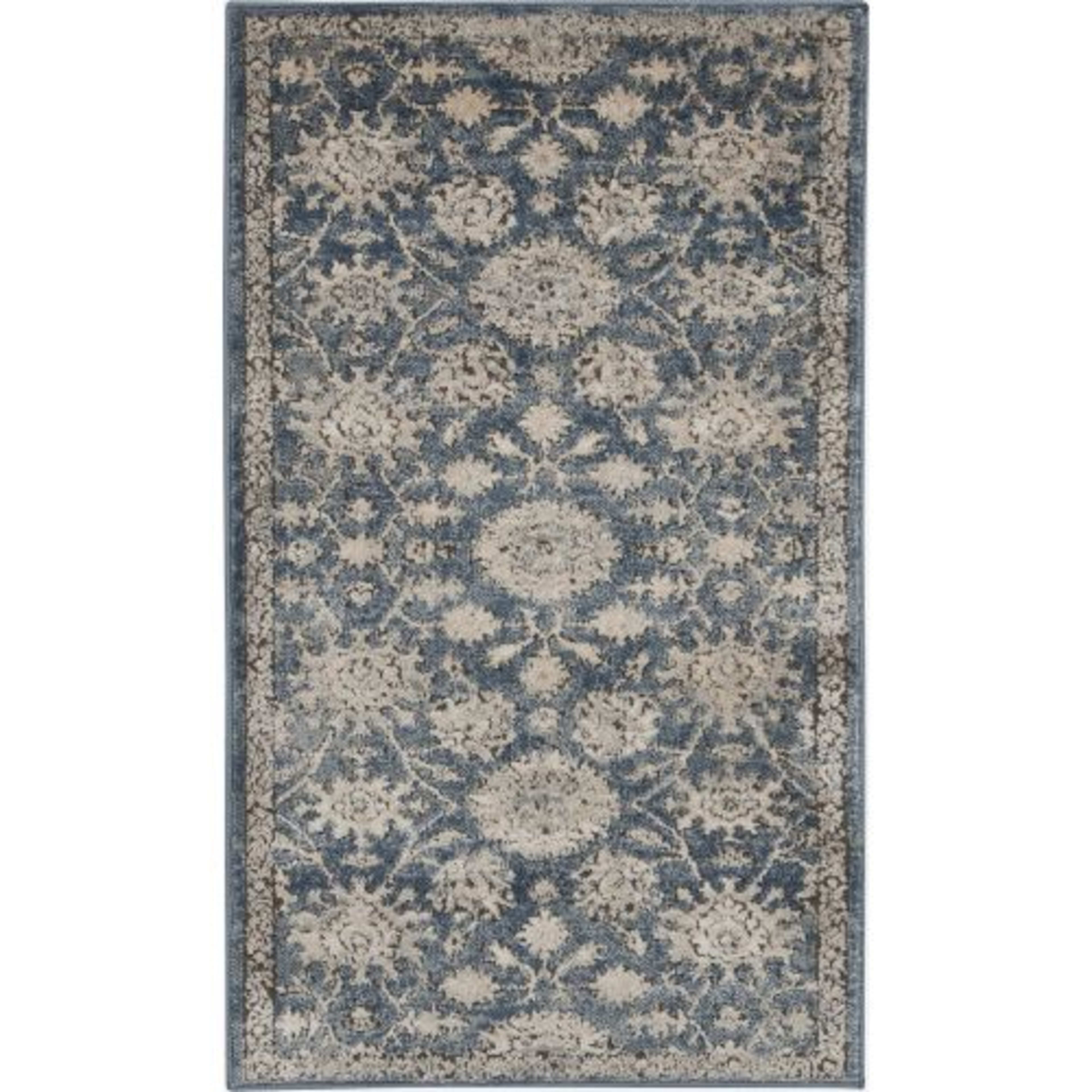Quarry QUA06 in Blue/Beige Area Rugs